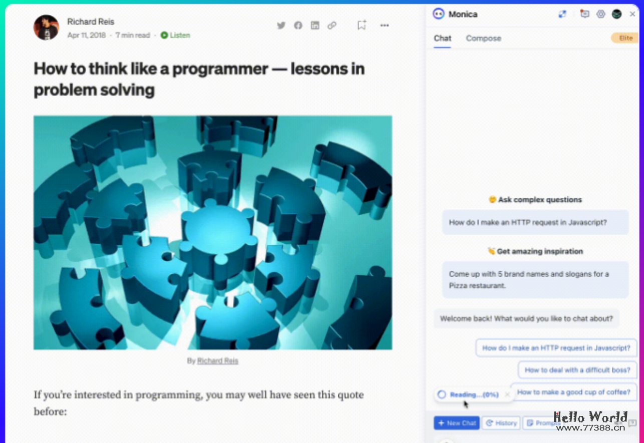 将ChatGPT集成到浏览器:无需账号+无需秘钥+直连ChatGPT